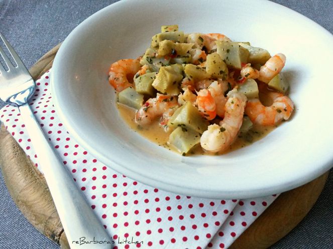 Artyčok s krevetami | reBarbora's kitchen