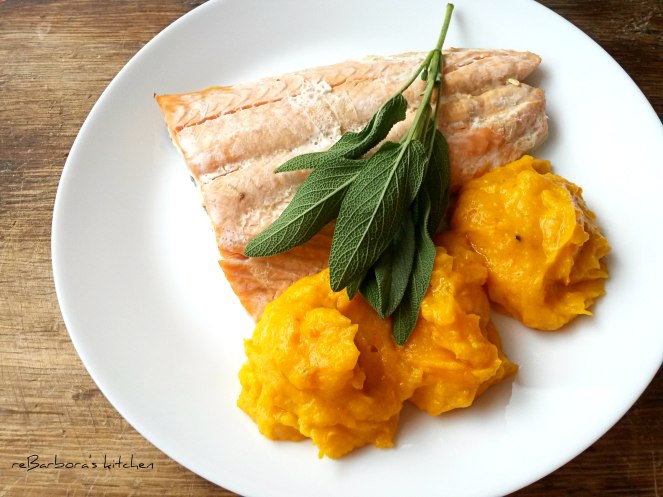Losos na šalvěji s dýňovým pyré | reBarbora's kitchen