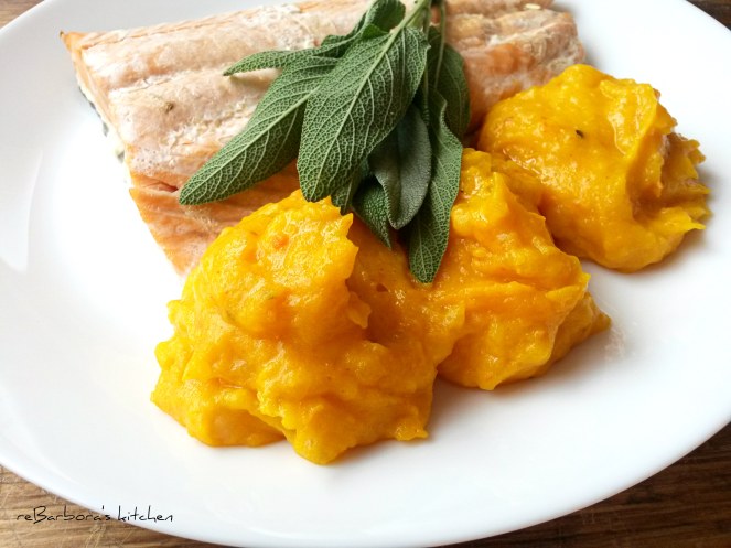 Losos na šalvěji s dýňovým pyré | reBarbora's kitchen