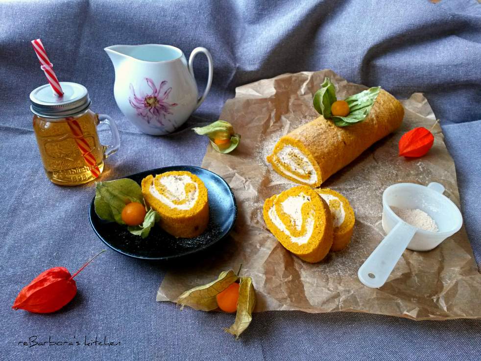 Dýňová roláda s vanilkovým krémem | reBarbora's kitchen