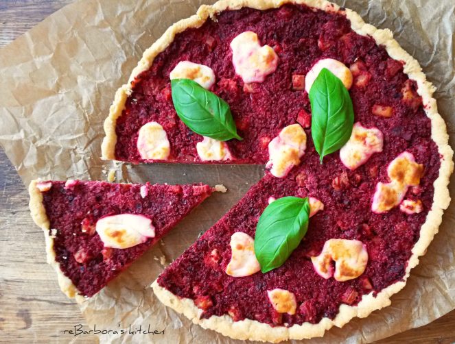Quiche s červenou řepou a kozím sýrem | reBarbora's kitchen