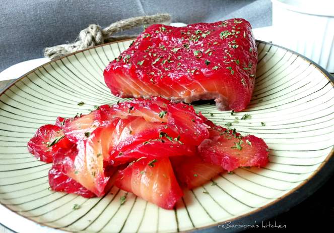 Gravlax s červenou řepou | reBarbora's kitchen