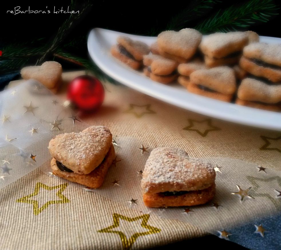 Mandlová srdíčka s čokoládovým krémem | reBarbora's kitchen