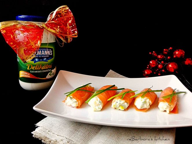 Plněné rolky z uzeného lososa | reBarbora's kitchen