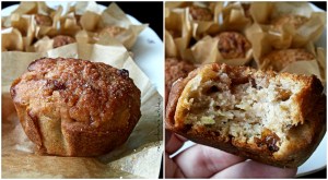 Pohankovo-jablečné muffiny s rozinkami a brusinkami/bezlepkové | reBarbora's kitchen