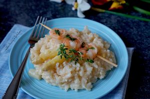 Chřestové risotto a krevety na másle s citronovým tymiánem | reBarbora's kitchen