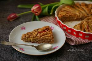 Mandlový koláč s rebarborou | reBarbora's kitchen