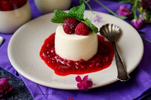 Limetková panna cotta s malinovou omáčkou | reBarbora's kitchen