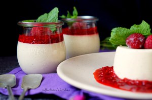 Limetková panna cotta s malinovou omáčkou | reBarbora's kitchen