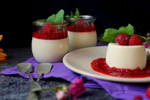 Limetková panna cotta s malinovou omáčkou | reBarbora's kitchen