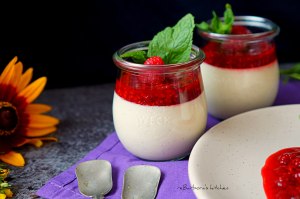 Limetková panna cotta s malinovou omáčkou | reBarbora's kitchen