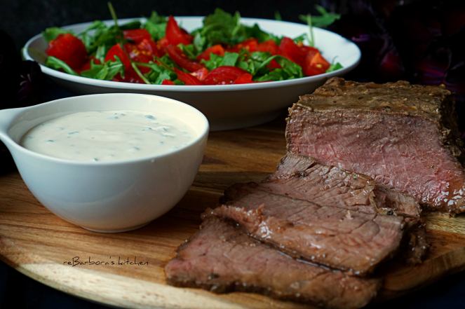 Párty time: Roastbeef s pažitkovou remuládou a růžový alko/nealko drink | reBarbora's kitchen