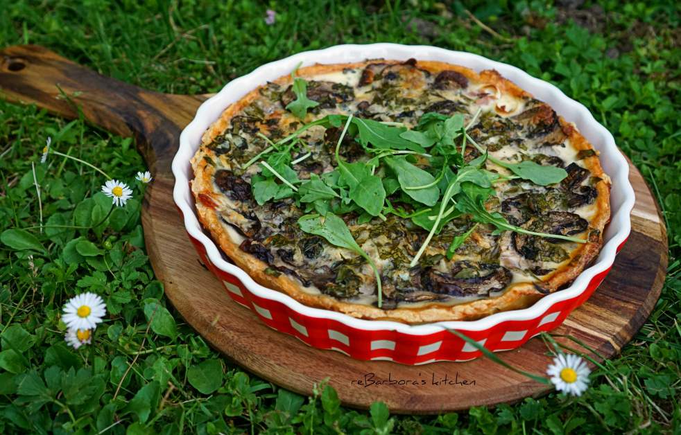 Houbový quiche - slaný koláč | reBarbora's kitchen