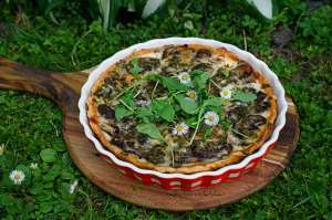 Houbový quiche - slaný koláč | reBarbora's kitchen