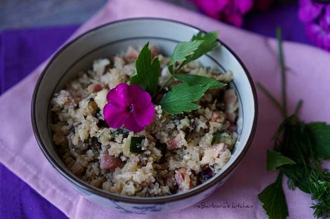 Květákové rizoto s houbami a cuketou | reBarbora's kitchen