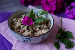 Květákové rizoto s houbami a cuketou | reBarbora's kitchen