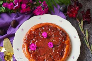 Švestkový tarte tatin - obrácený koláč s karamelizovanými švestkami | reBarbora's kitchen