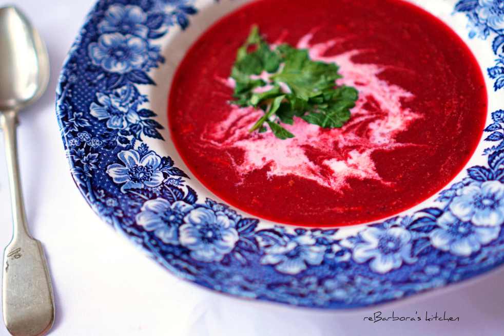 Krémová polévka z červené řepy | reBarbora's kitchen