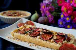 Fíkový koláč se smetanovým krémem a oříšky | reBarbora's kitchen