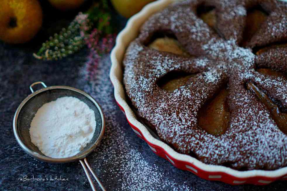 Hruškový čoko koláč s kořením | reBarbora's kitchen