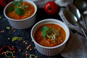 Pikantní polévka z červené čočky | reBarbora's kitchen