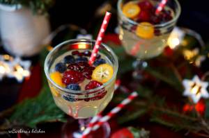Bílá sangria do skleničky (alko i nealko) | reBarbora's kitchen