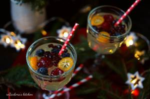 Bílá sangria do skleničky (alko i nealko) | reBarbora's kitchen