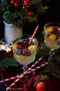 Bílá sangria do skleničky (alko i nealko) | reBarbora's kitchen