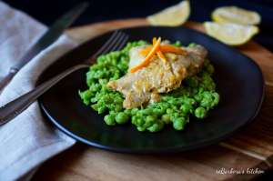 Treska na pomeranči s mačkaným hráškem | reBarbora's kitchen