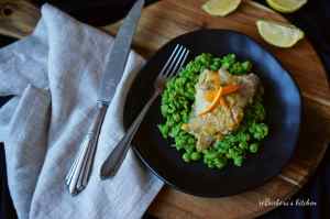 Treska na pomeranči s mačkaným hráškem | reBarbora's kitchen