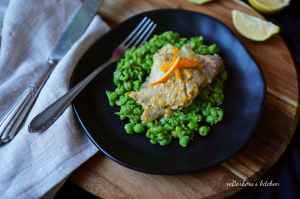 Treska na pomeranči s mačkaným hráškem | reBarbora's kitchen