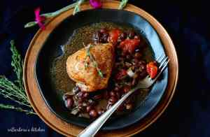 Medové kuřecí kousky na fazolích | reBarbora's kitchen