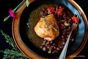 Medové kuřecí kousky na fazolích | reBarbora's kitchen