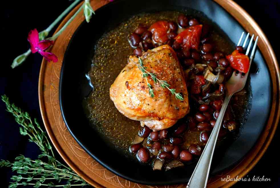 Medové kuřecí kousky na fazolích | reBarbora's kitchen