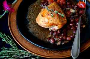 Medové kuřecí kousky na fazolích | reBarbora's kitchen