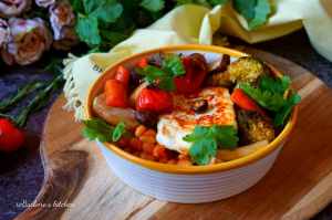 Bowl (miska) s pečenou zeleninou a sýrem haloumi aka budha bowl | reBarbora's kitchen