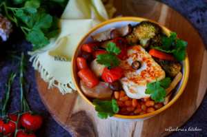 Bowl (miska) s pečenou zeleninou a sýrem haloumi aka budha bowl | reBarbora's kitchen