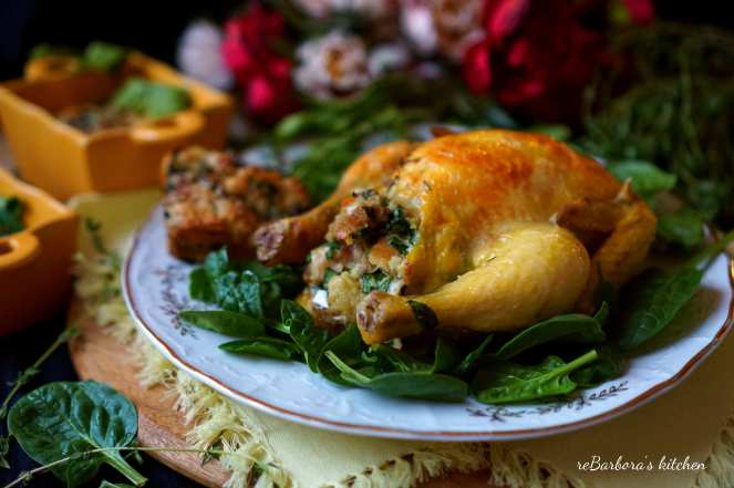 Francouzské mini kuře se špenátovou nádivkou | reBarbora's kitchen