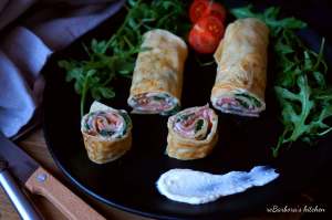 Palačinky s uzeným lososem a špenátem | reBarbora's kitchen