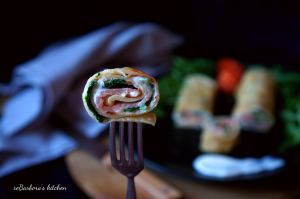 Palačinky s uzeným lososem a špenátem | reBarbora's kitchen