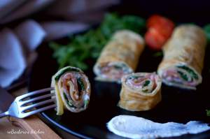 Palačinky s uzeným lososem a špenátem | reBarbora's kitchen