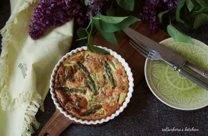 Frittata s chřestem | reBarbora's kitchen