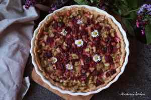 Křehký koláč s rebarborou a malinami | reBarbora's kitchen