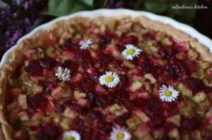 Křehký koláč s rebarborou a malinami | reBarbora's kitchen