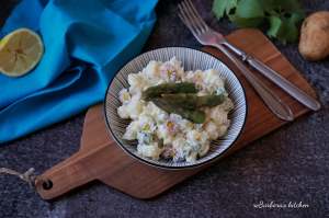 Bramborový salát s chřestem a krevetami | reBarbora's kitchen