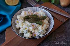 Bramborový salát s chřestem a krevetami | reBarbora's kitchen