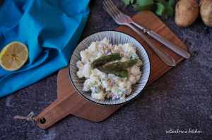 Bramborový salát s chřestem a krevetami | reBarbora's kitchen