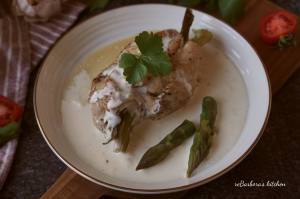 Kuřecí závitky s chřestem a gorgonzolovou omáčkou | reBarbora's kitchen