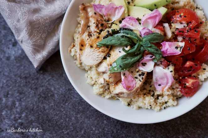Chicken bowl / Miska s kuřetem, bulgurem a zeleninou | reBarbora's kitchen