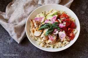 Chicken bowl / Miska s kuřetem, bulgurem a zeleninou | reBarbora's kitchen